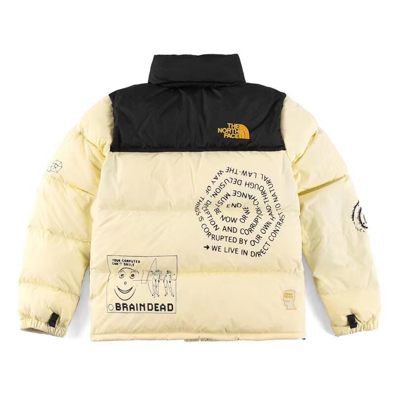 The North Face 20Fw brain-dead graffiti print long-sleeved down jacket