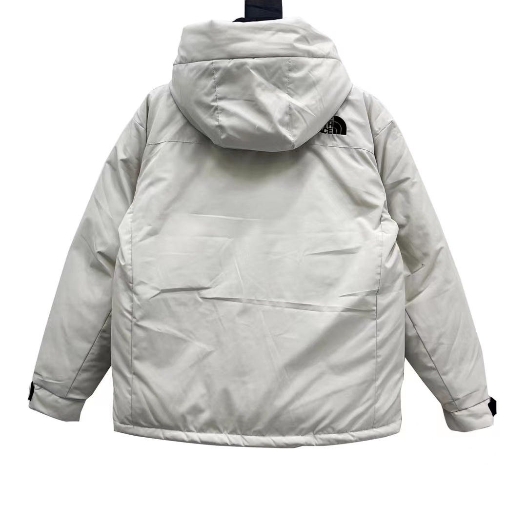 North Face multi-pocket workwear hooded down jacket