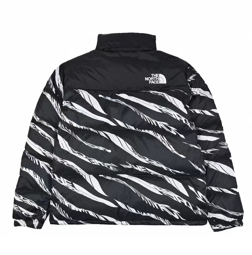 North Face Asia limited zebra print down jacket