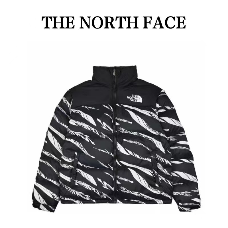 North Face Asia limited zebra print down jacket