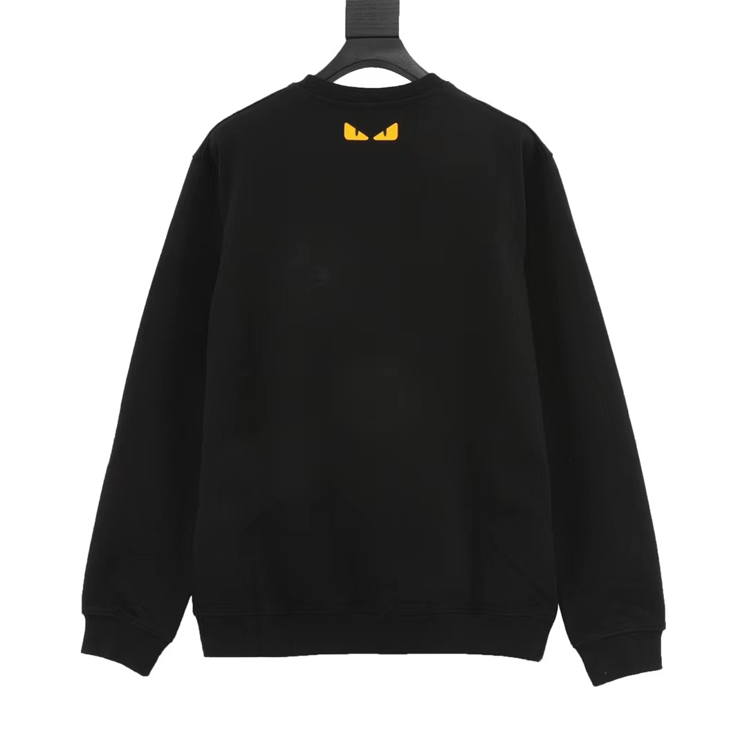 Fendi chest FF zipper pocket crew neck sweatshirt