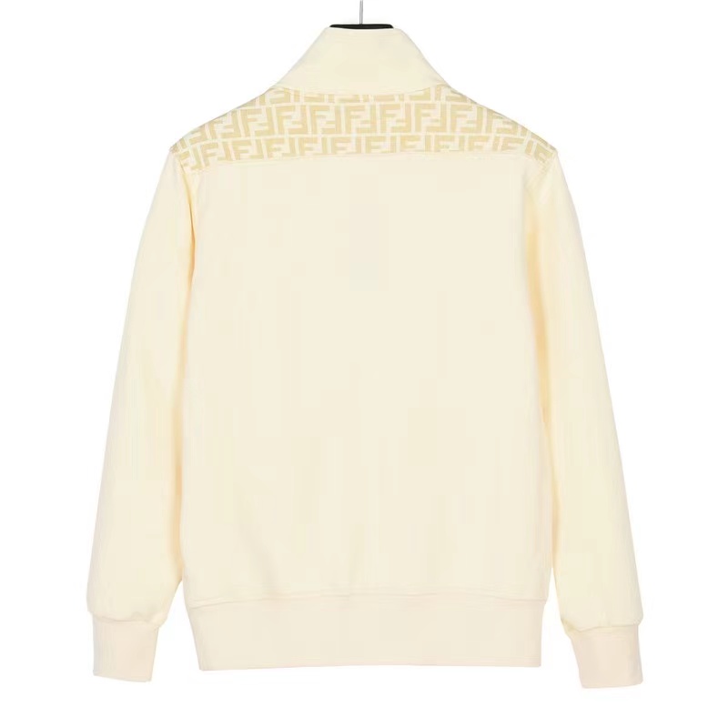 Fendi 23Fw double F presbyopic patchwork zipper jacket