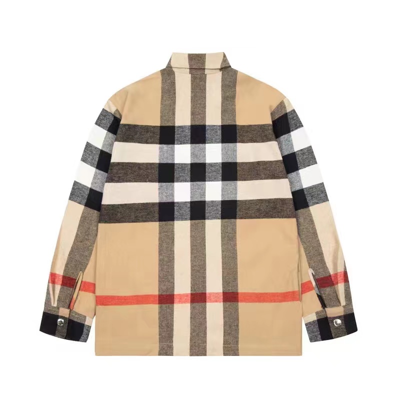 Burberry 22FW plaid wool zipper shirt jacket