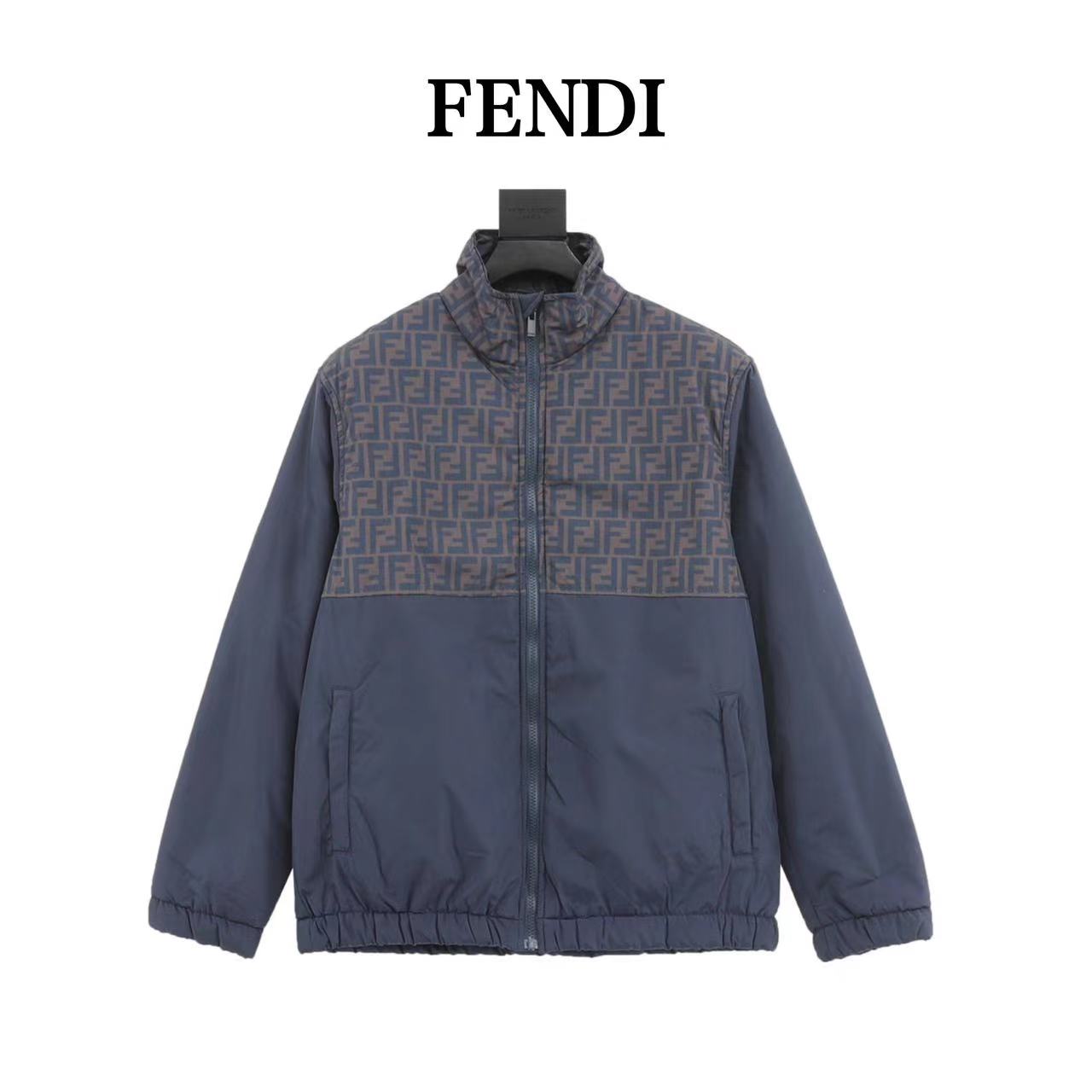 Fendi 23Fw double F presbyopic patchwork cotton jacket