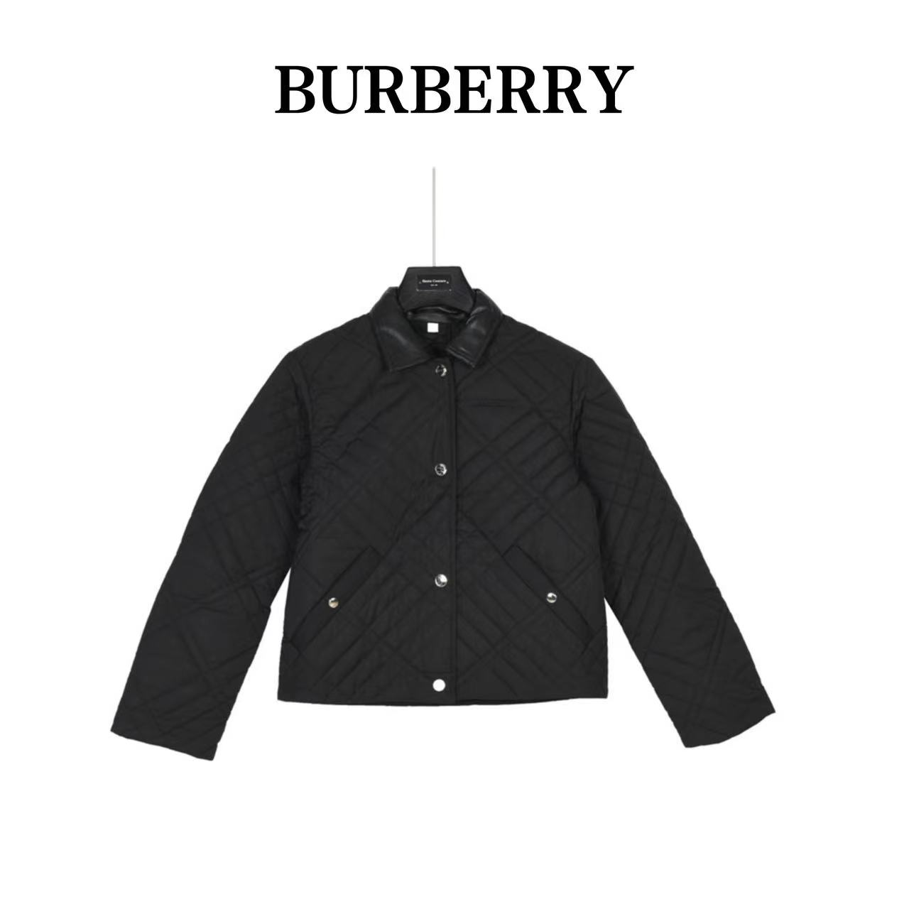 Burberry women's latest plaid diamond quilted quilted jacket