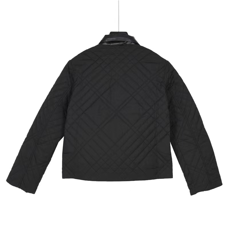 Burberry women's latest plaid diamond quilted quilted jacket
