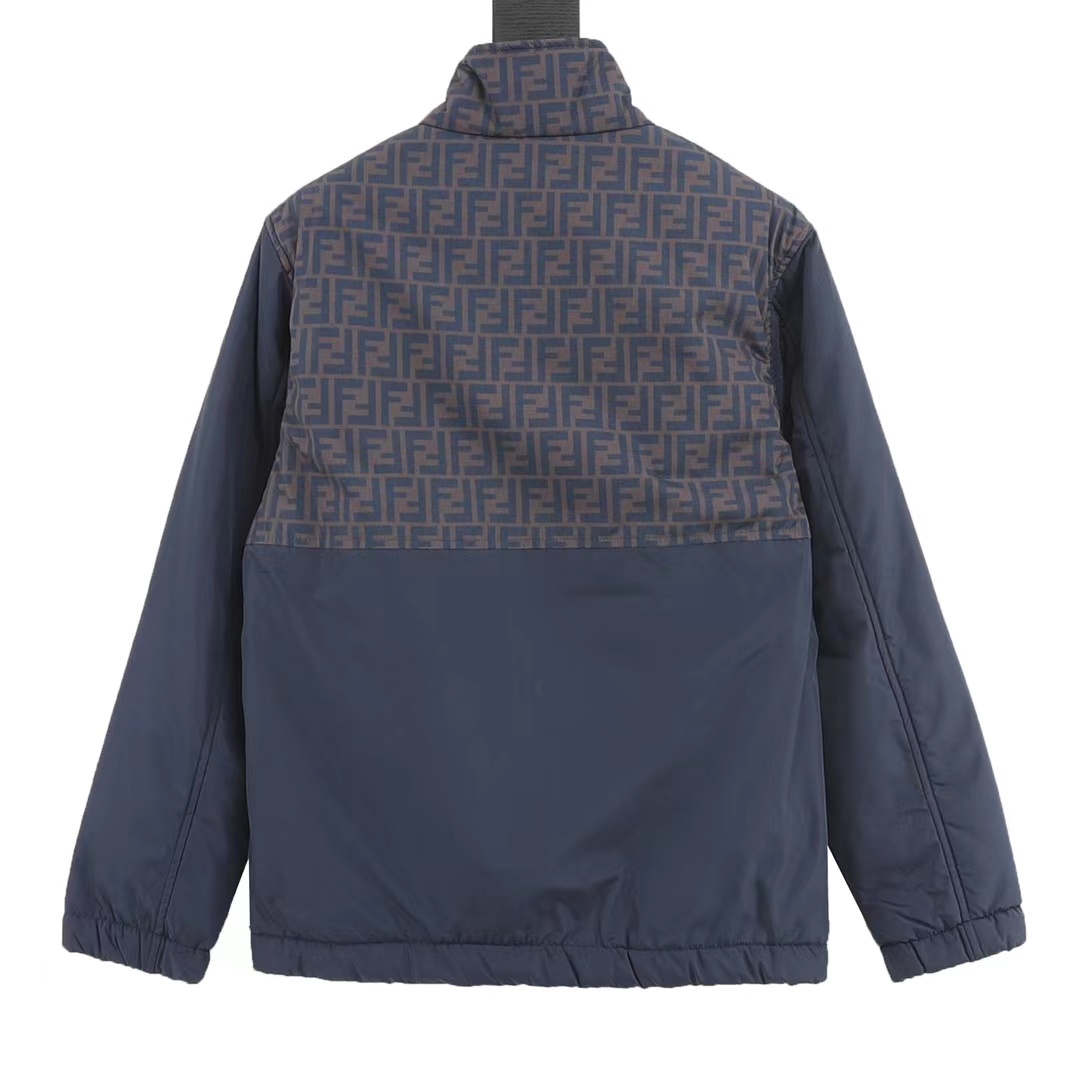 Fendi 23Fw double F presbyopic patchwork cotton jacket