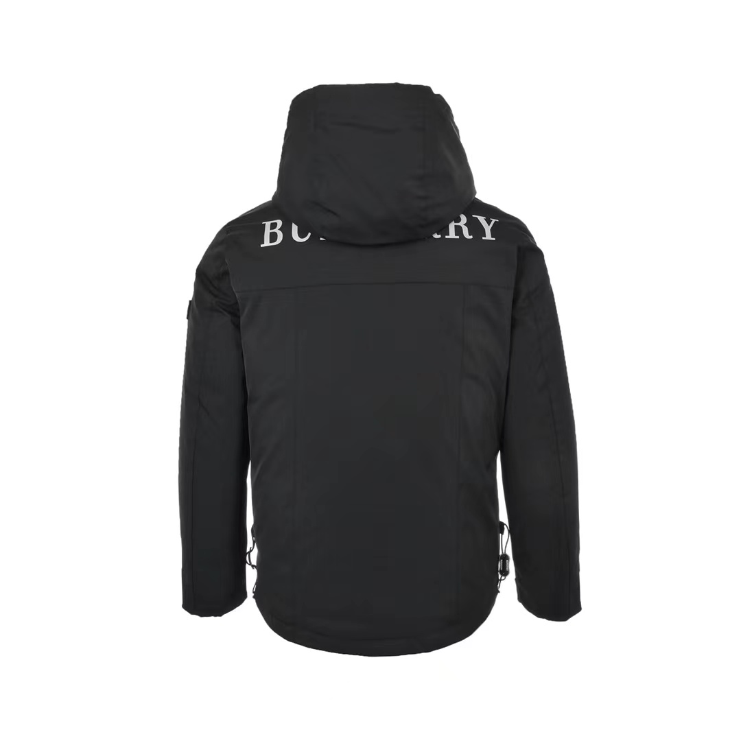 Burberry 22Fw arm silicone badge down jacket