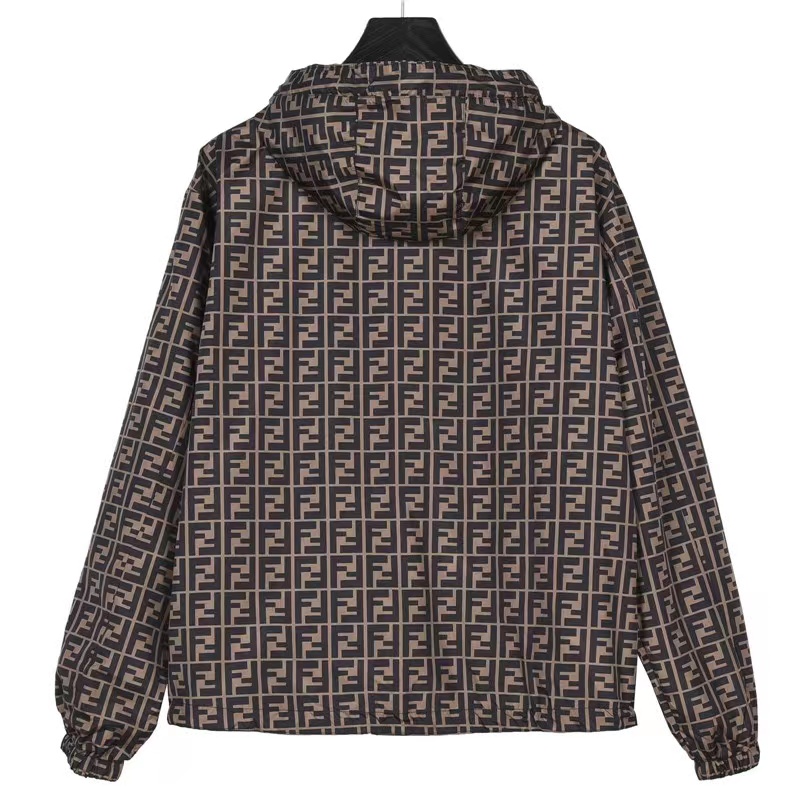Fendi 23FW full logo reversible jacket