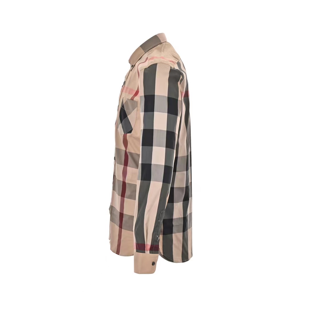 Burberry 23Fw classic large plaid shirt