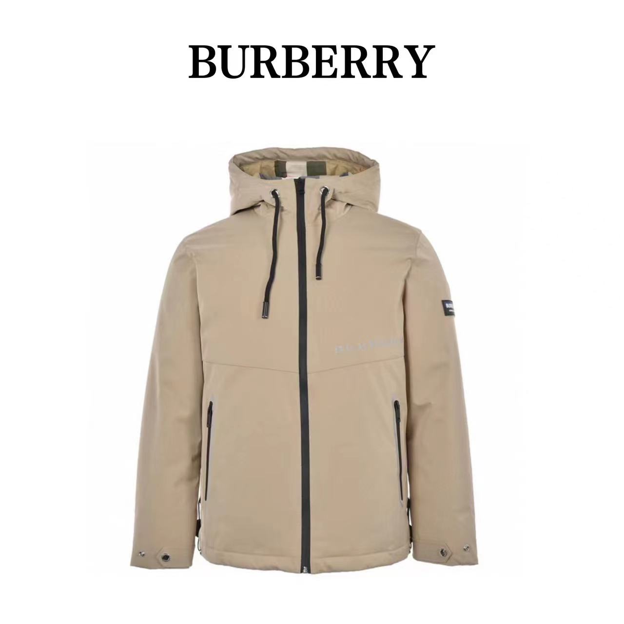 Burberry 22Fw arm silicone badge down jacket