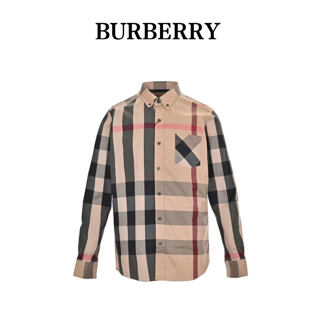 Burberry 23Fw classic large plaid shirt