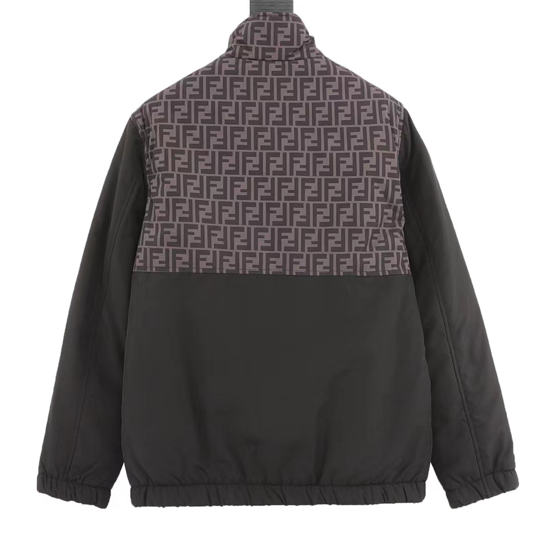 Fendi 23Fw double F presbyopic patchwork cotton jacket