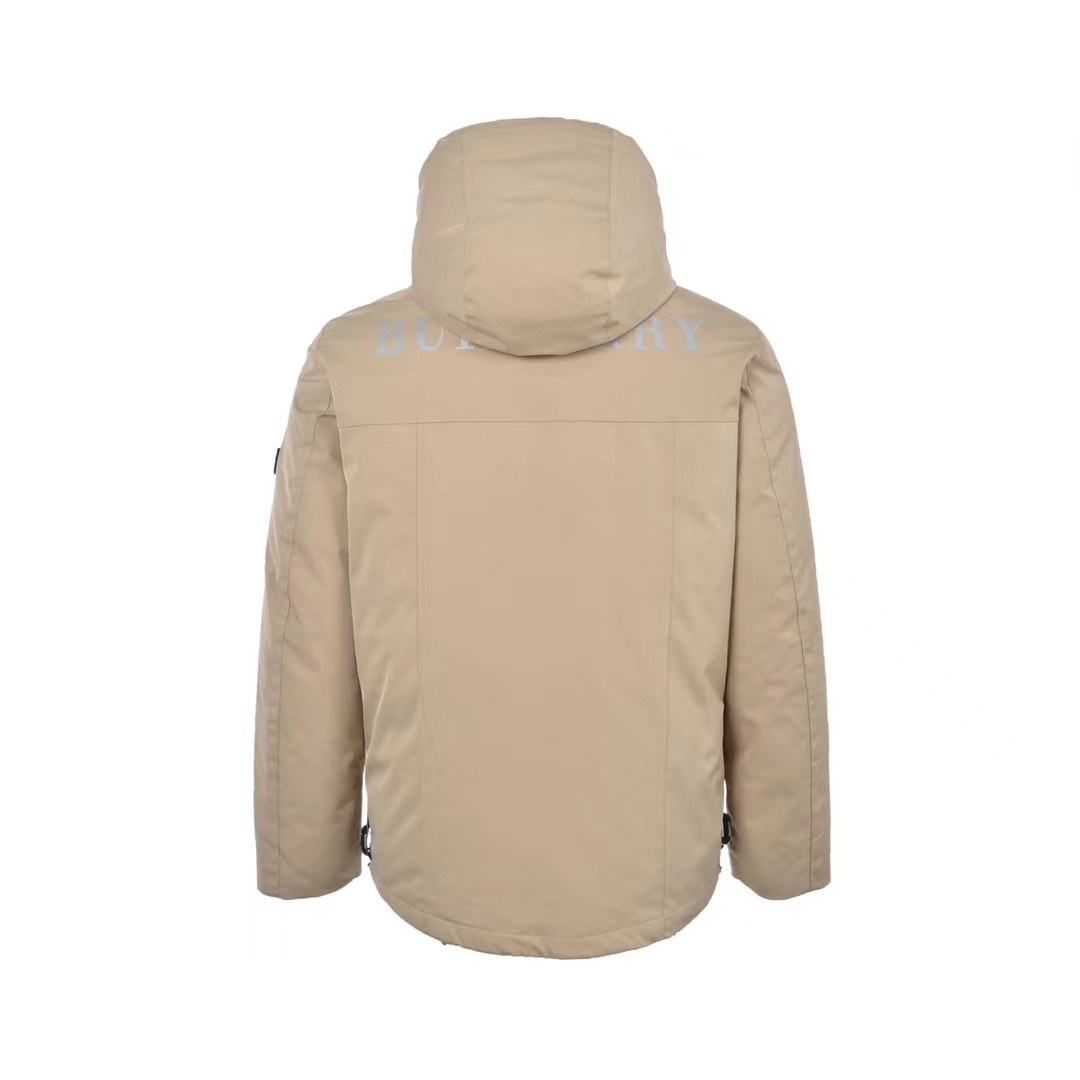 Burberry 22Fw arm silicone badge down jacket