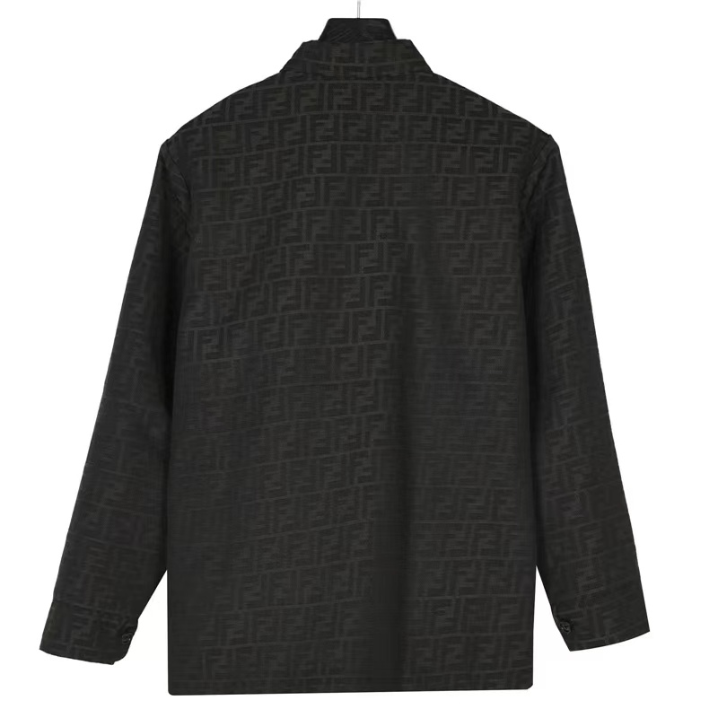 Fendi 23Fw double F jacquard shirt collar jacket