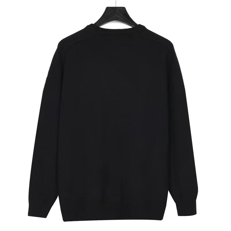 Celine 23ss logo embroidered crew neck sweater