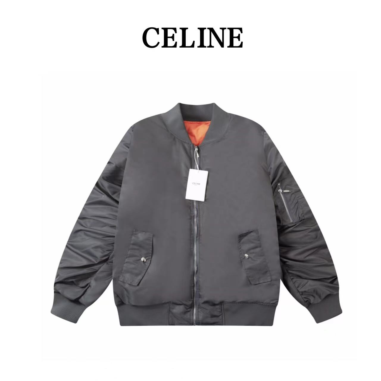 Celine 2023 new autumn and winter men's baseball bomber jacket cotton jacket