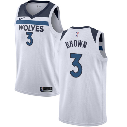 Timberwolves Brown No. 3 Jersey