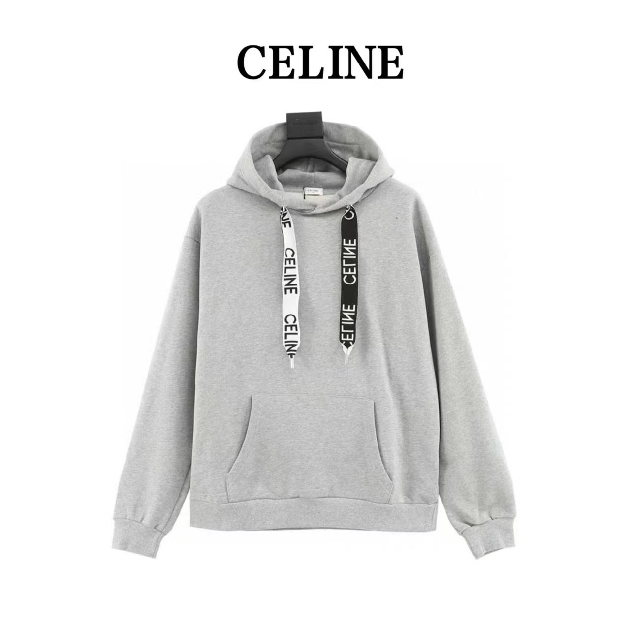Celine web letter hooded sweatshirt