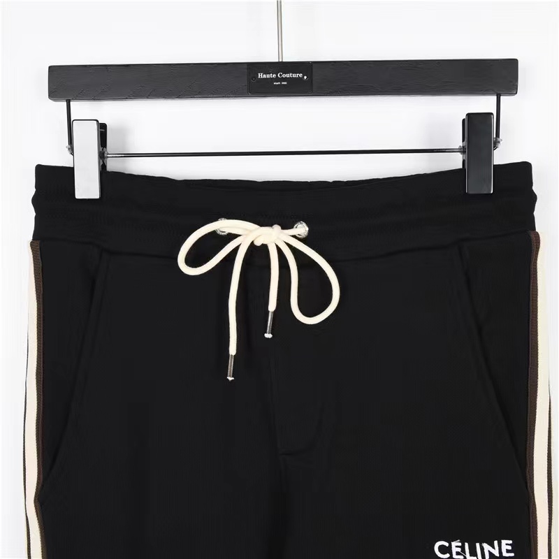 Céline leggings trousers with side webbing and embroidered logo
