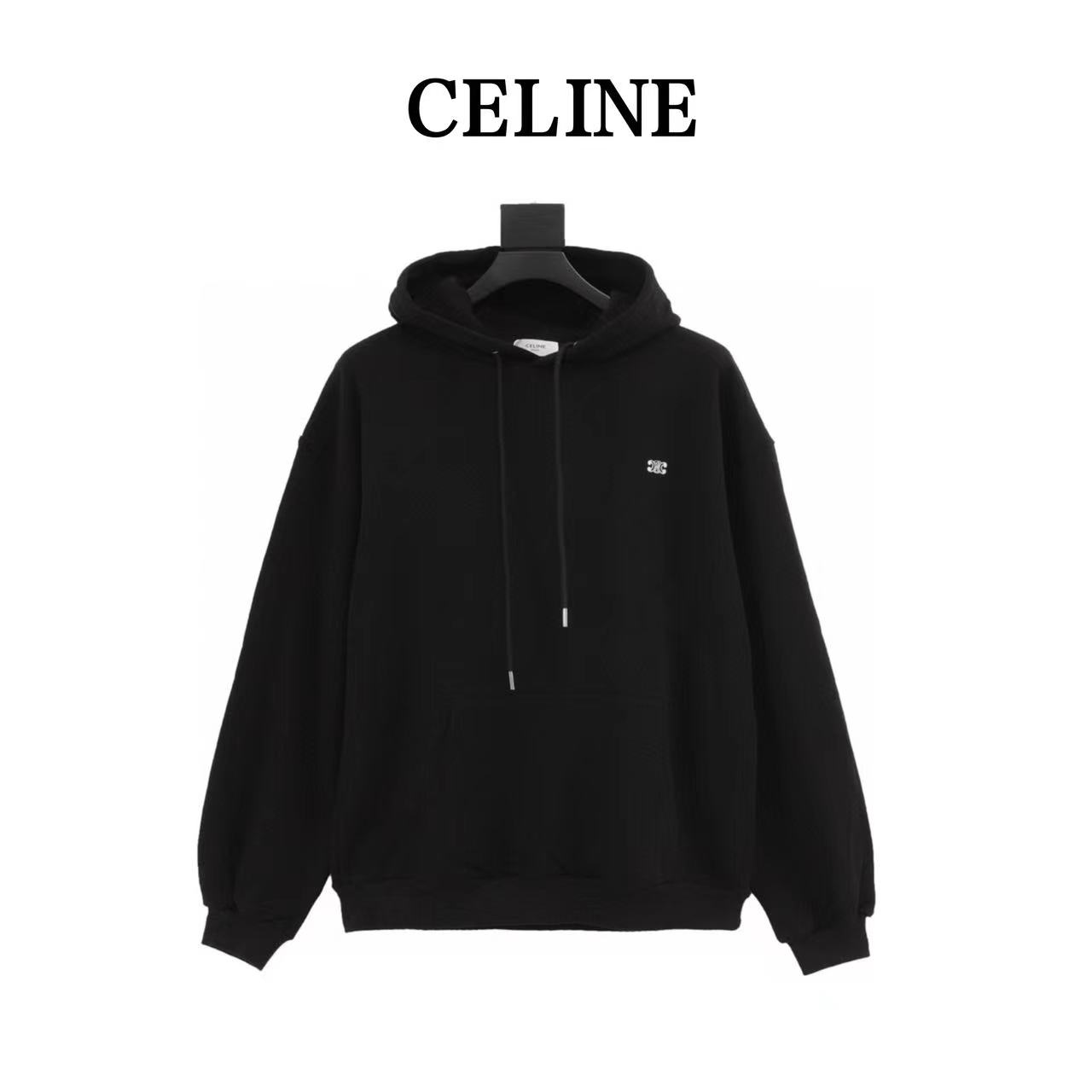 Celine Arc de Triomphe knitted hooded sweatshirt