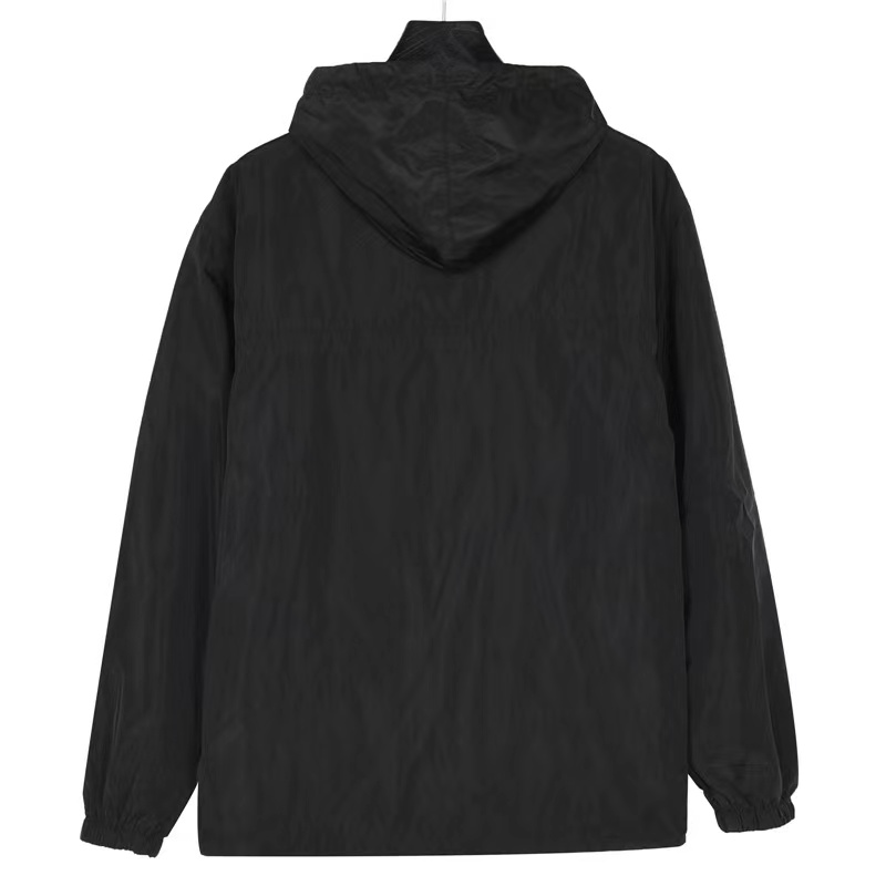 Celine 23Fw letter print half-zip jacket