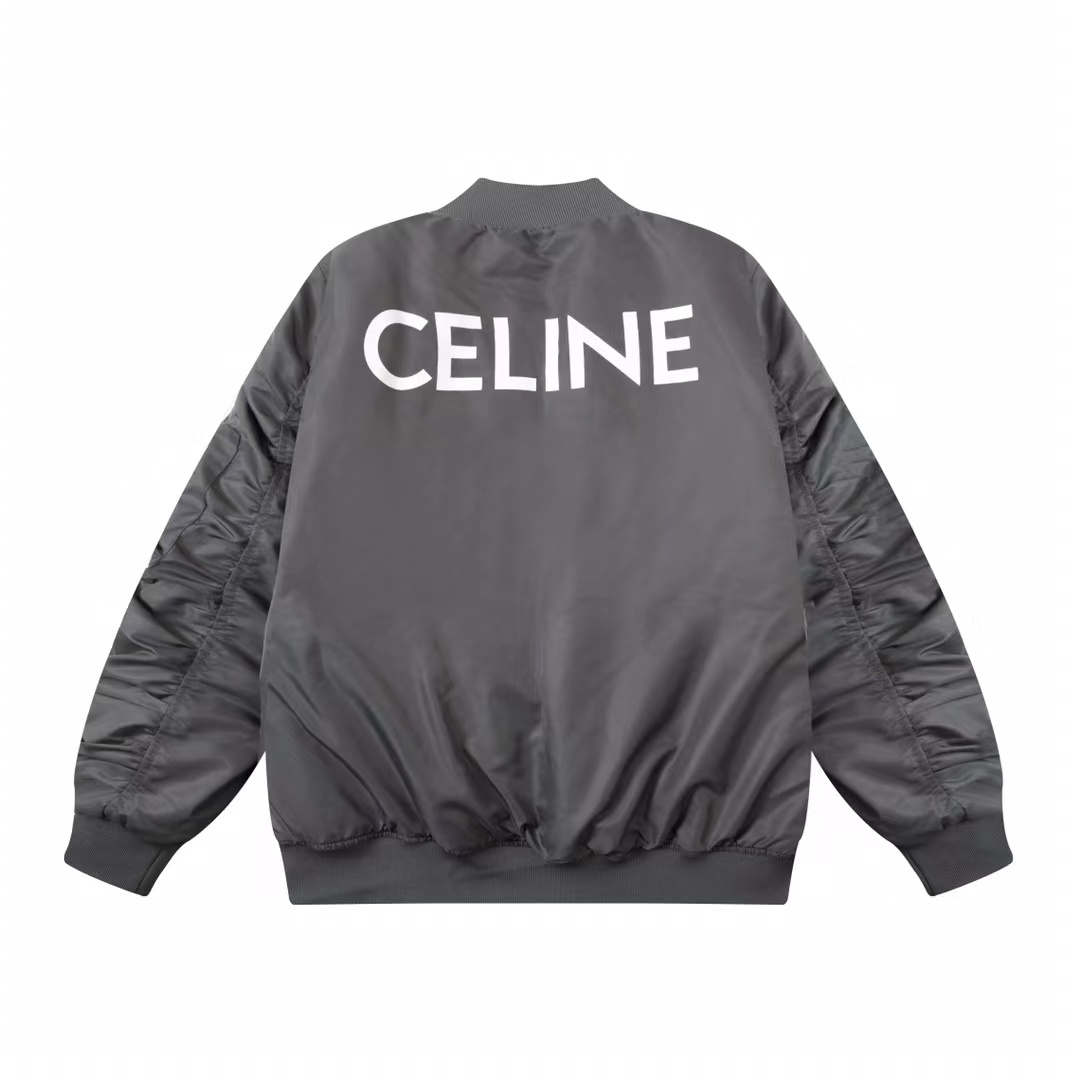 Celine 2023 new autumn and winter men's baseball bomber jacket cotton jacket