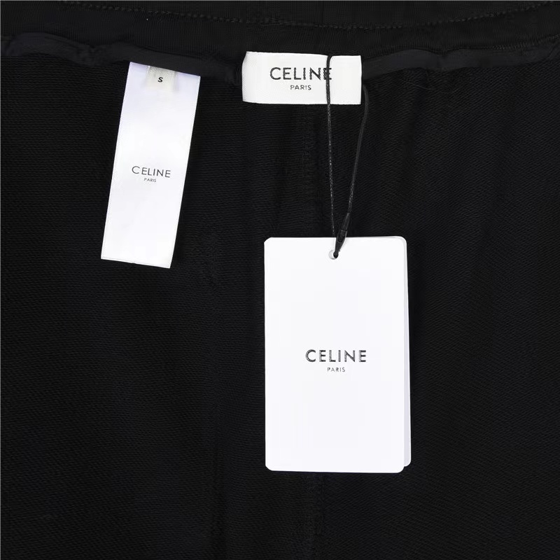 Céline leggings trousers with side webbing and embroidered logo