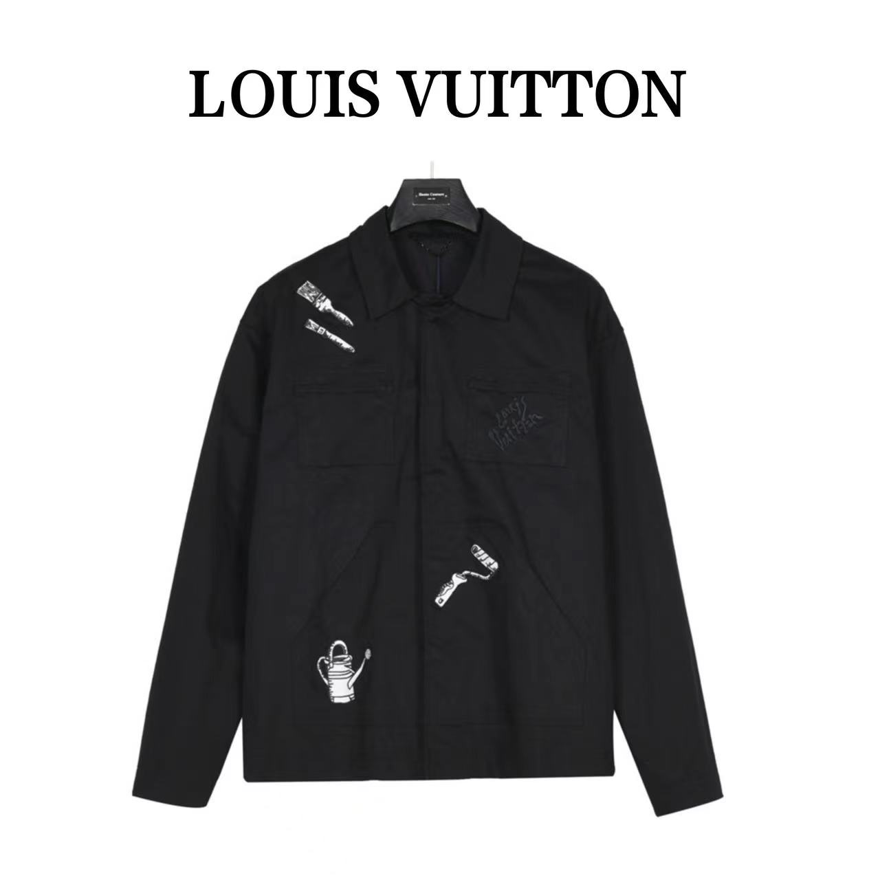 Louis Vuitton 23Fw multi-element embroidered jacket