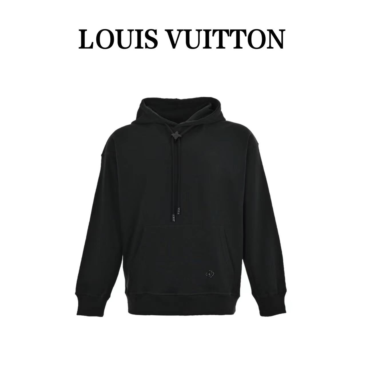 Louis Vuitton 23Fw floral hardware hooded sweatshirt