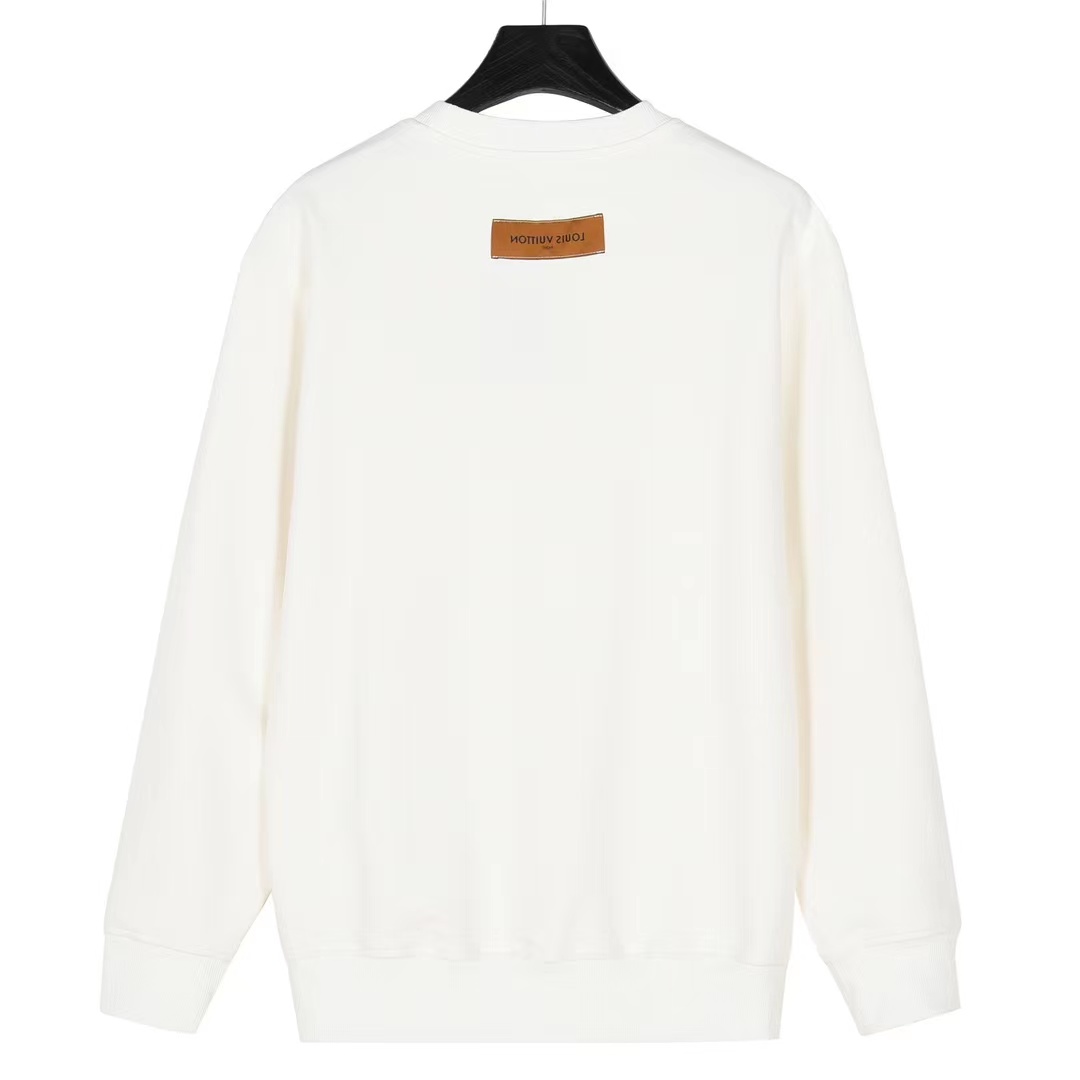 Louis Vuitton 23FW large logo print crew neck sweatshirt