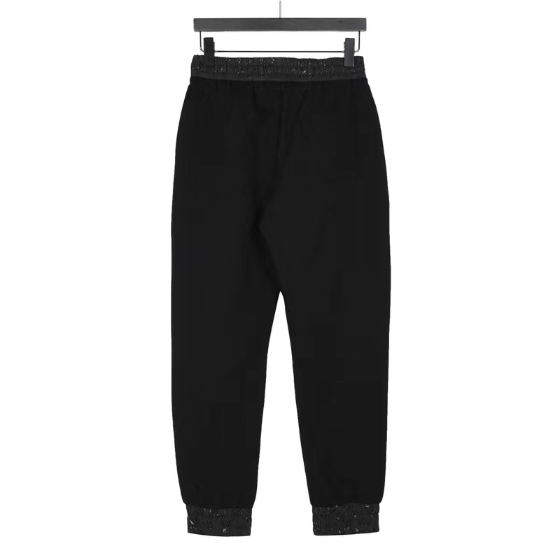 Louis Vuitton 23Fw catwalk style embroidered logo trousers