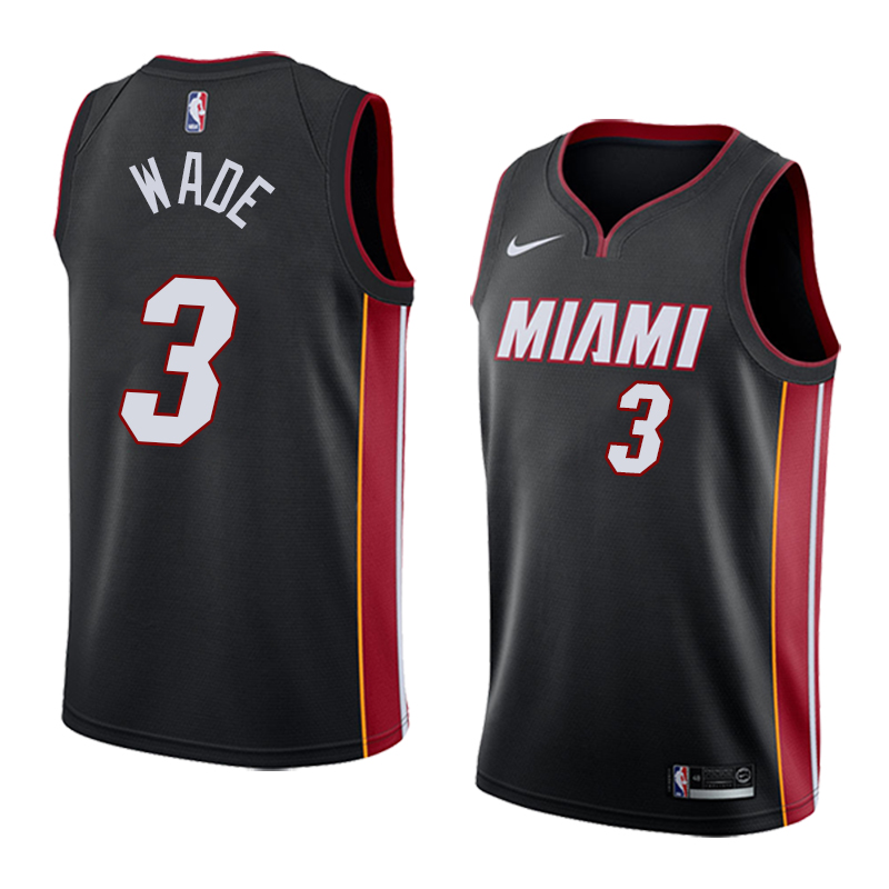Heat Wade No. 3 Jersey