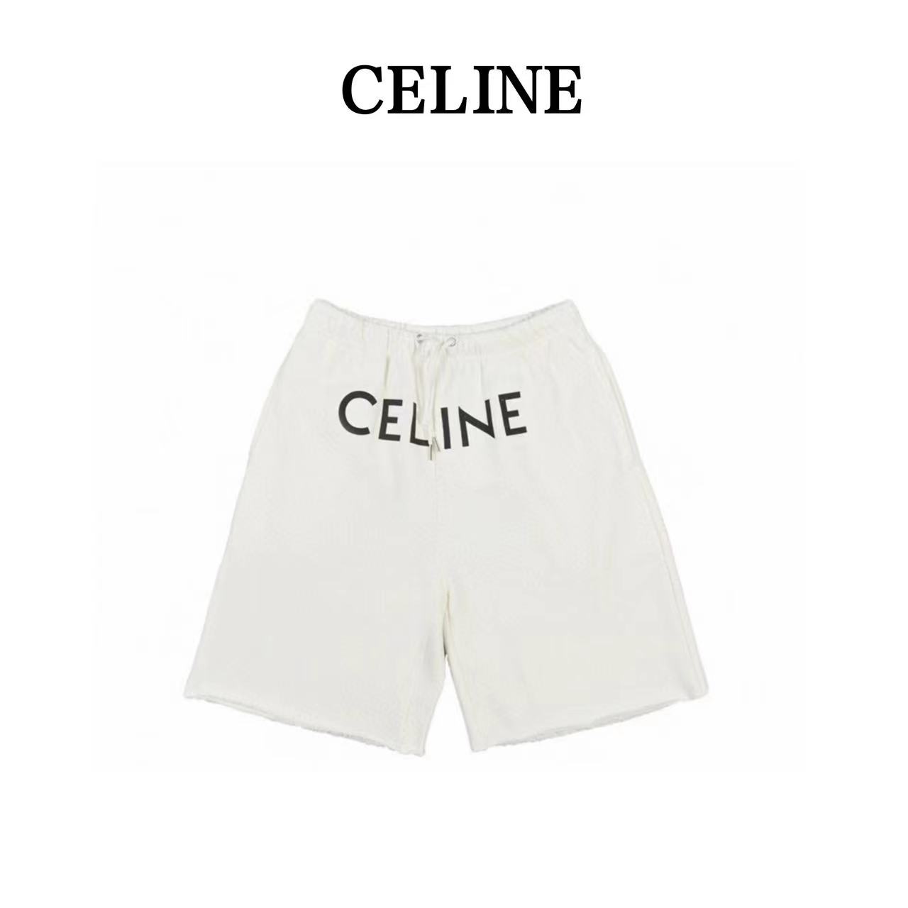 Celine 21ss letter logo basic shorts