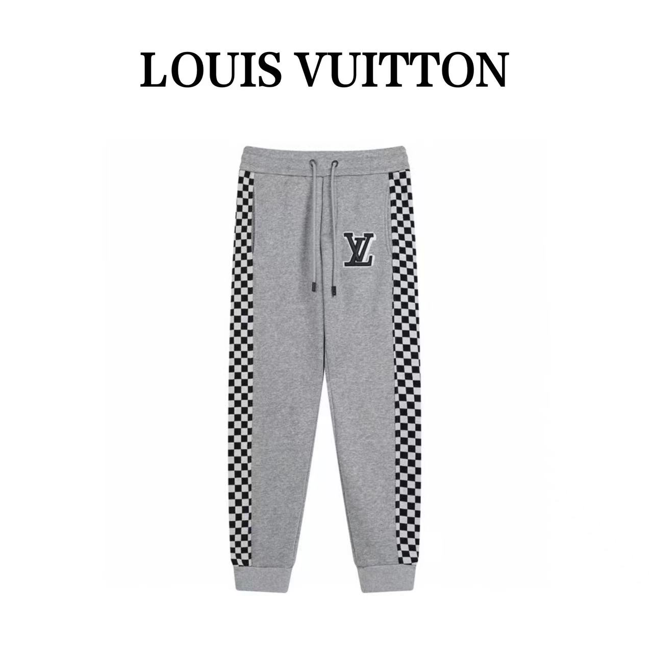 Louis Vuitton 2023AW Autumn and Winter Classic Starry Sky Cotton Mink Velvet Trousers and Sweatpants