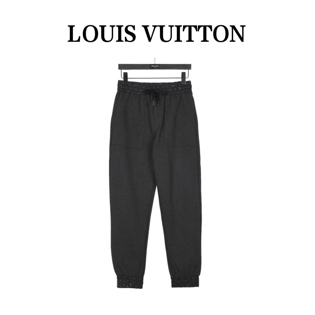 Louis Vuitton 23Fw catwalk style embroidered logo trousers
