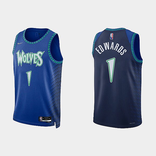 Timberwolves Edwards No. 1 jersey