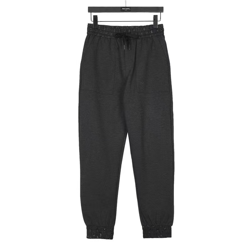 Louis Vuitton 23Fw catwalk style embroidered logo trousers
