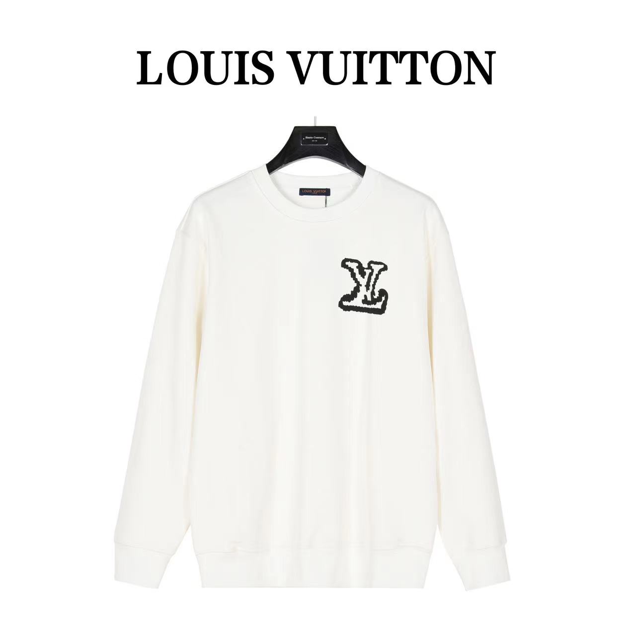 Louis Vuitton 23FW large logo print crew neck sweatshirt