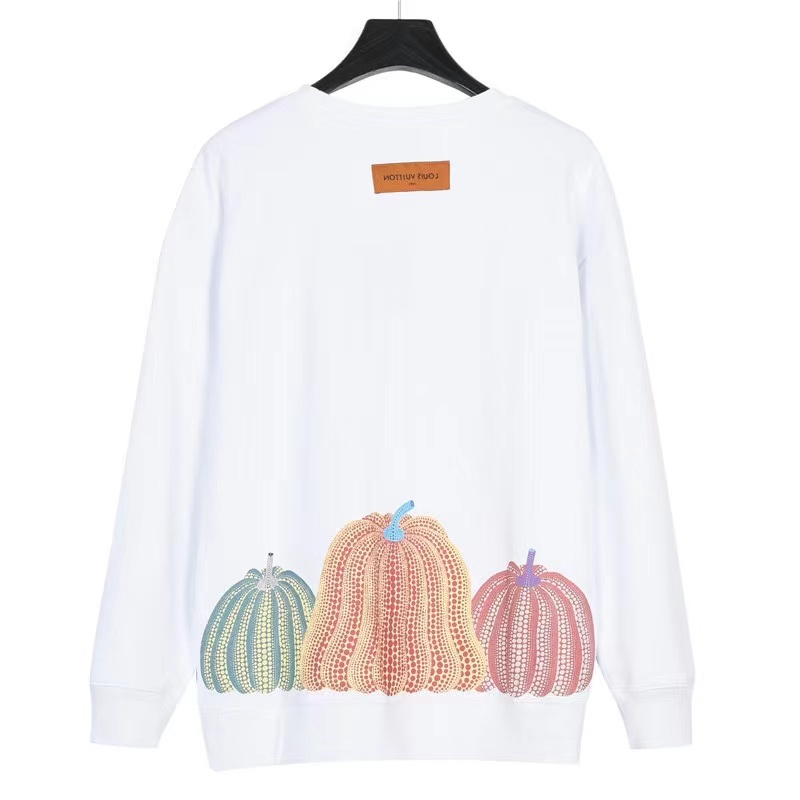 Louis Vuitton x Yayoi Kusama joint 23ss pumpkin print cotton round neck sweatshirt