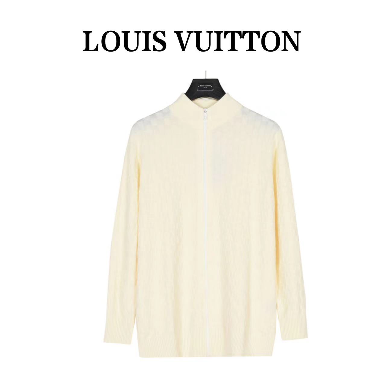 Louis Vuitton 23FW waffle embossed zipper jacket