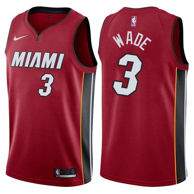 Heat Wade No. 3 Jersey