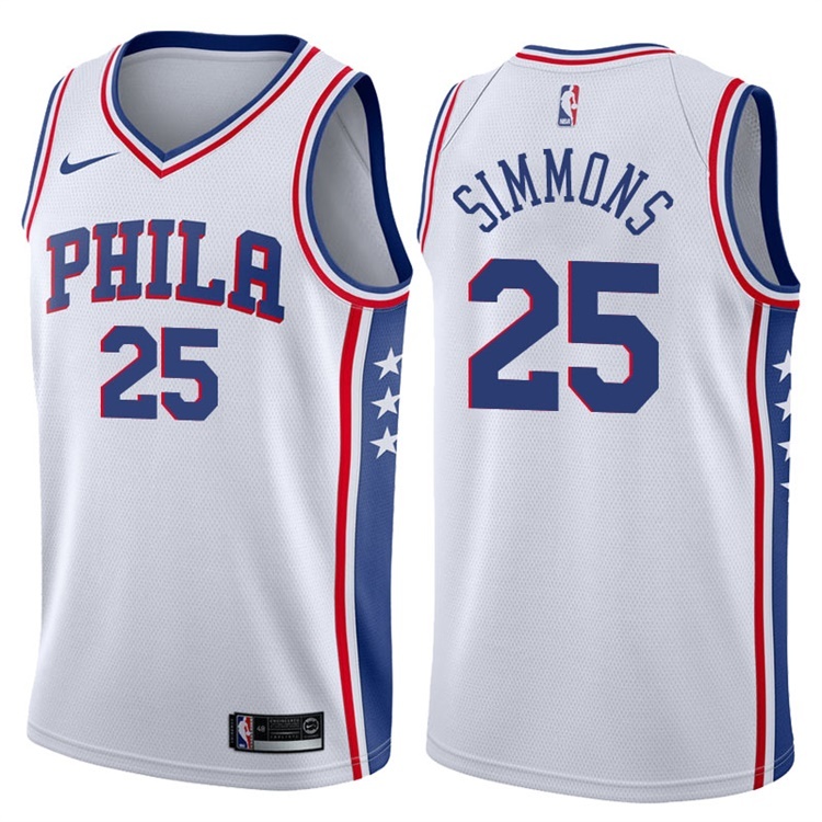 76ers Simmons No. 25 jersey
