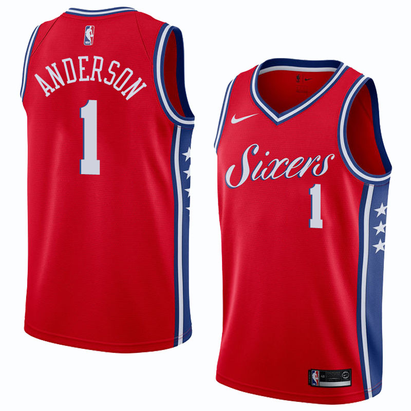76ers Anderson No. 1 jersey