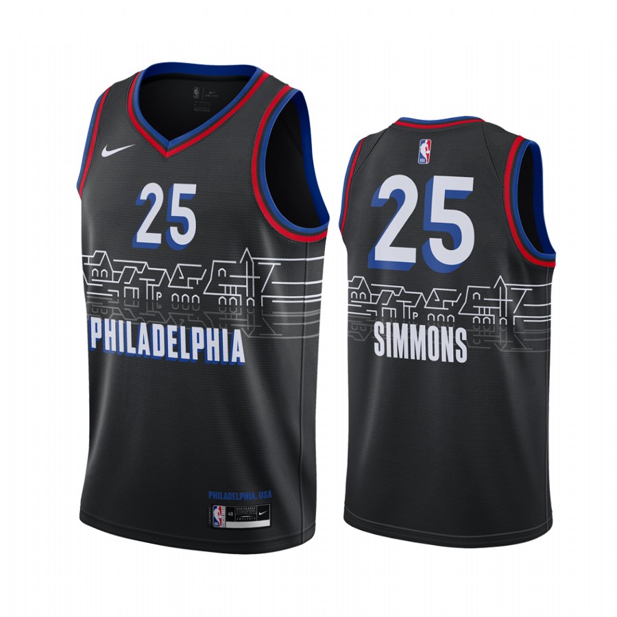 76ers Simmons No. 25 jersey