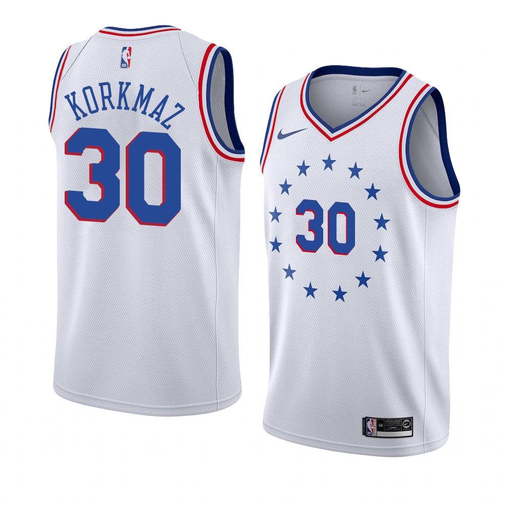 76ers Korkmaz No. 30 jersey