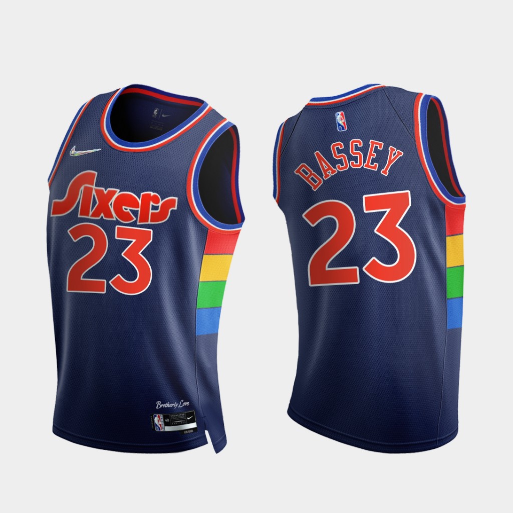 76ers Bassey No. 23 Jersey