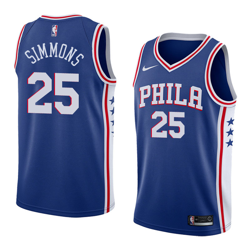 76ers Simmons No. 25 jersey