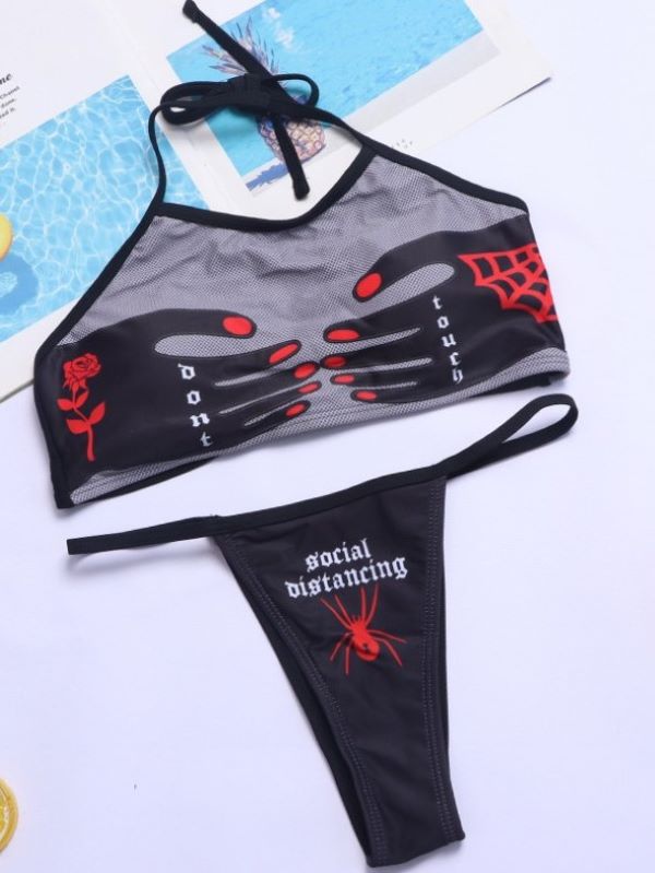 Sexy And Weird Rose Starscream Bikini Swimsuit Aucary