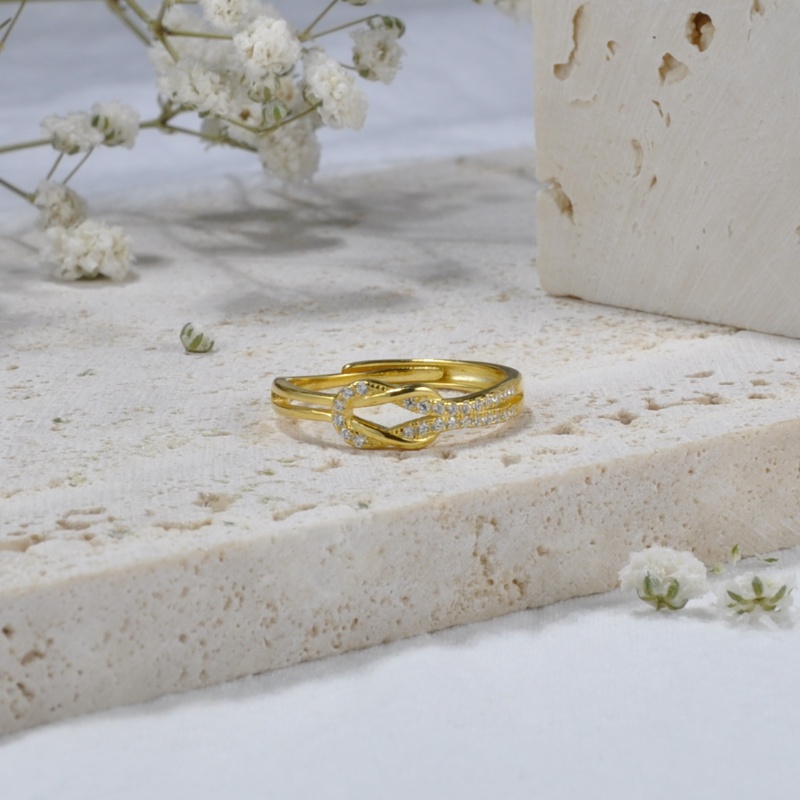 Knot Ring Daughter Gold Ring S For Women Womens Adjustable Mother
